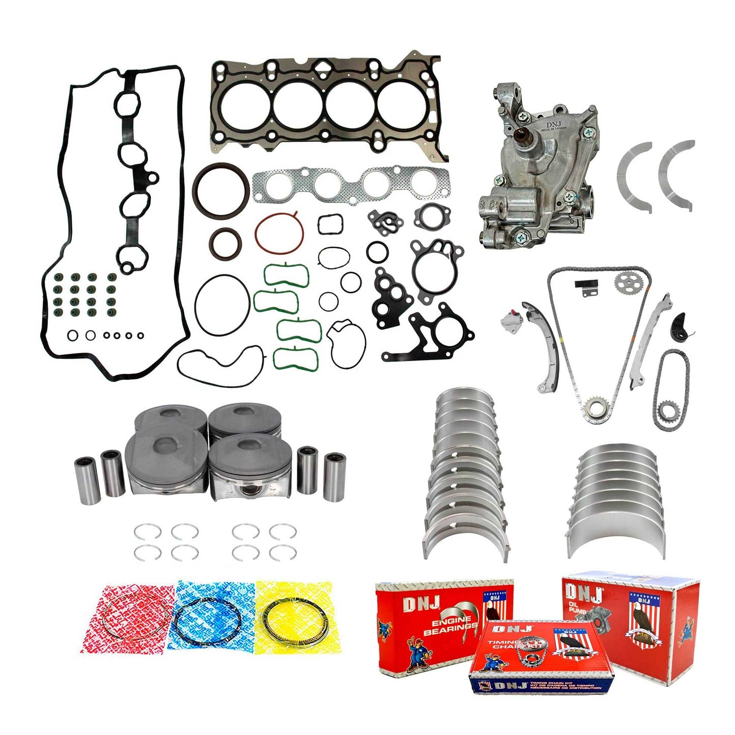 Master Engine Rebuild Kit For 2012-2013 Mazda 3 2.0L DOHC