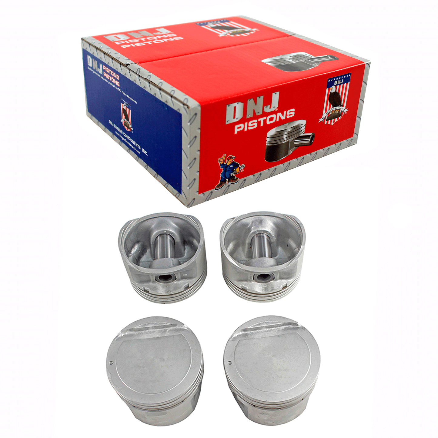 Piston Set 2001-2012 Hyundai Kia 2.0L (Oversizes Available)