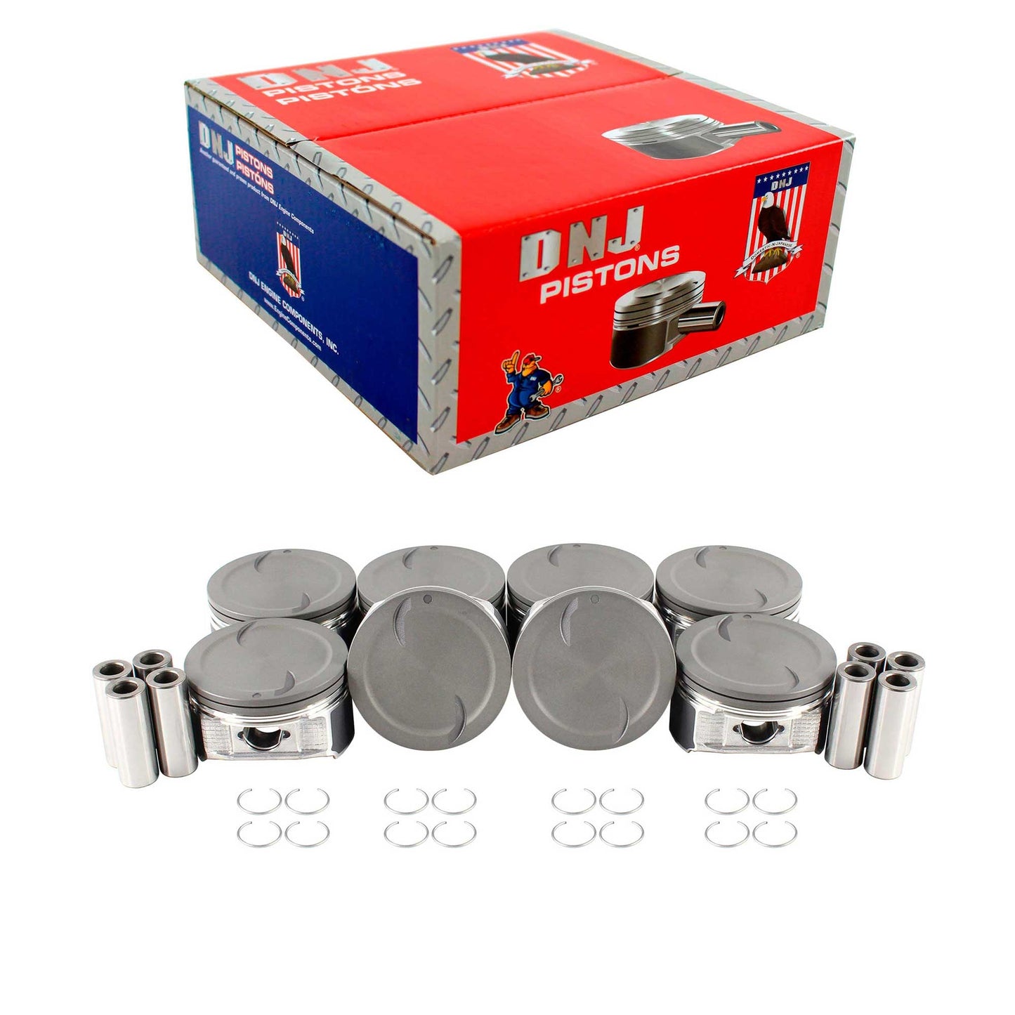 Standard size Complete Piston Set Fits 2006-2016 Chevrolet 6.0L (Oversizes Available)