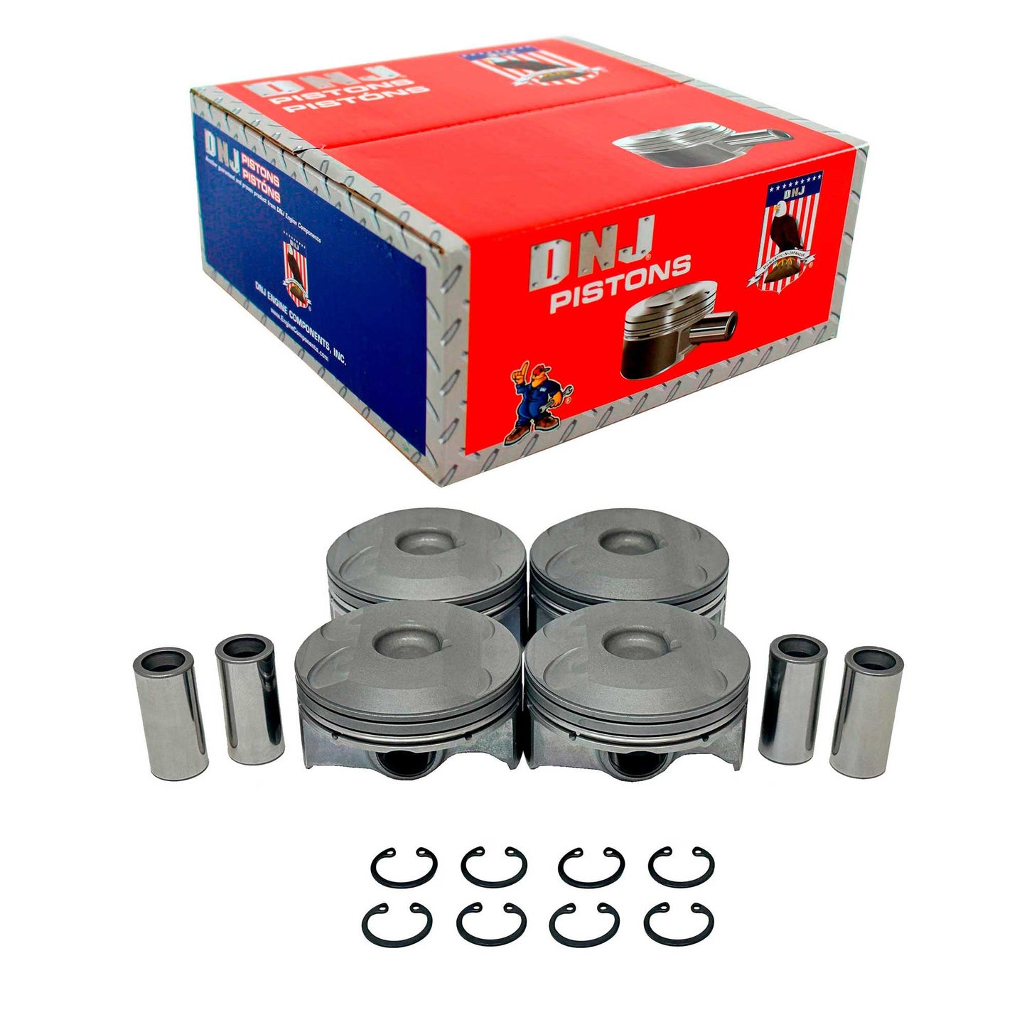 Piston Set Standard for 2019-2021 Mazda MX-5 Miata 2.0L L4 (Oversizes Available)